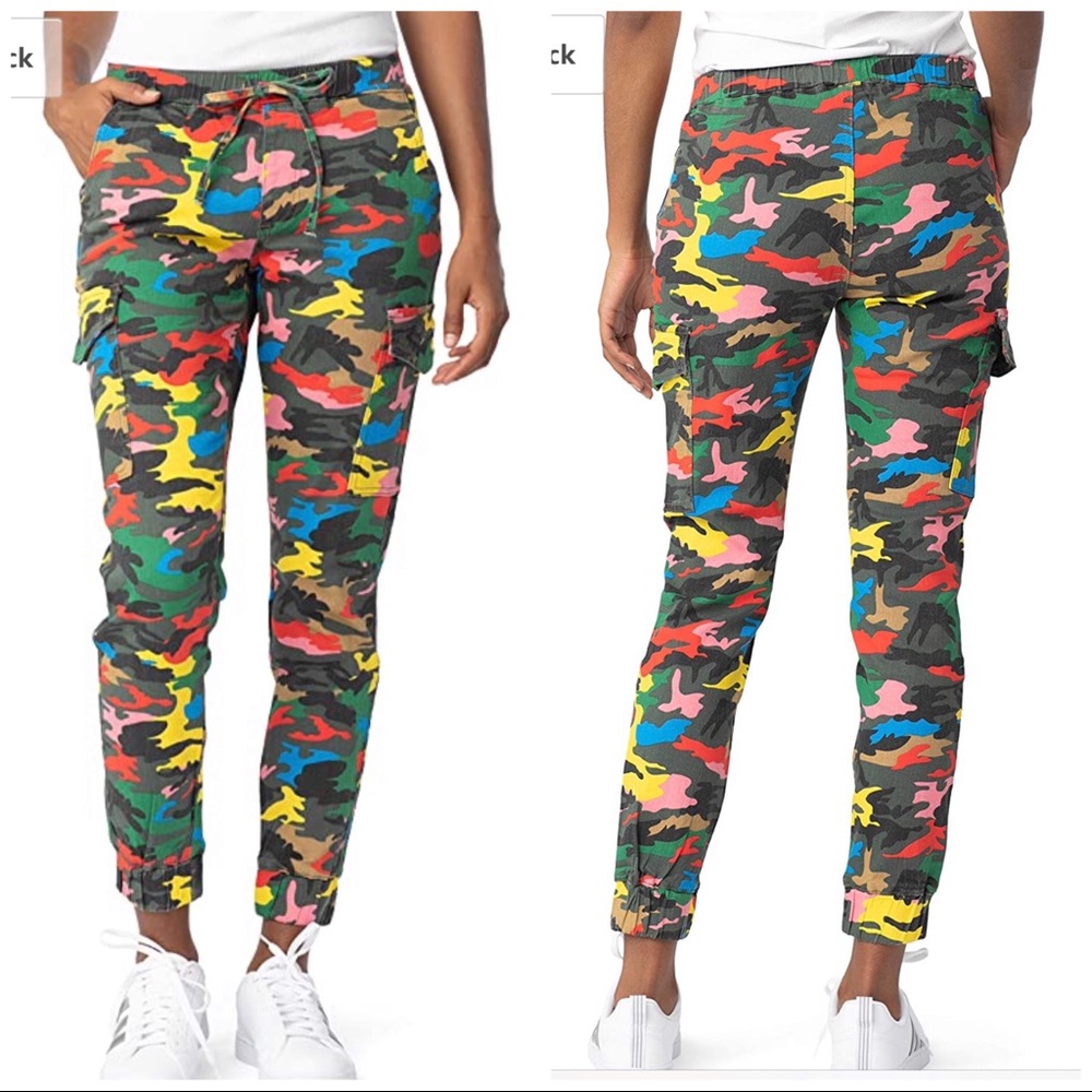 Rainbow camouflage pants
